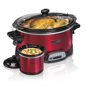 Hamilton Beach Stay or Go 7-Quart Programmable Slow Cooker with Party Dipper for $60