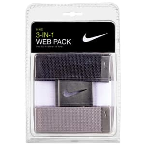 Nike Men's Belt 3-Pack: 2 for $30