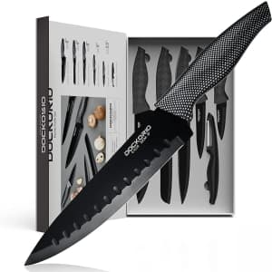 Dockorio 6-Piece Kitchen Knife Set for $15
