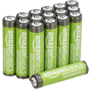 Amazon Basics AAA Rechargeable Batteries 16-Pack for $11