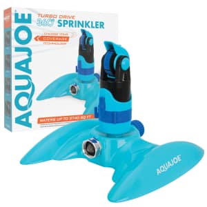 Aqua Joe 4-Pattern Turbo Drive 360-Degree Sprinkler: $10 Aqua Joe 4-Pattern Turbo Drive 360-Degree Sprinkler: $10