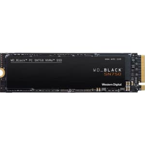 WD Black 1TB SN750 M.2 NVMe SSD for $130