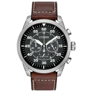 Citizen Men's Eco-Drive Avion Chronograph Watch for $90 Citizen Men's Eco-Drive Avion Chronograph Watch for $90
