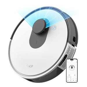 OKP Robotic Vacuum Cleaner, Powerful 3800Pa Suction, LiDAR Navigation, Multi-Level Mapping, for $260