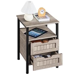 Yaheetech 2-Drawer Nightstand for $34