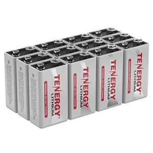 Tenergy 9V Lithium Batteries, 1200mah Non-Rechargeable Batteries,10 Years Shelf Life Lithium 9 Volt for $80
