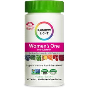 Rainbow Light Women's One Multivitamin 90-Tablet Bottle for $20 Rainbow Light Women's One Multivitamin 90-Tablet Bottle for $20