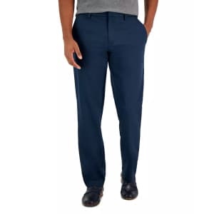 Perry Ellis Portfolio Men's Modern-Fit Twill Pants for $30