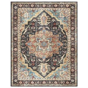 Gertmenian Printed Indoor Boho Area Rug - Non Slip, Ultra Thin, Super Strong, Tufted Rug - Home for $79