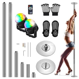 SereneLife Portable Spinning Dancing Pole Kit - Ultimate Fitness & Fun Bundle Pole | with Yoga Socks and Party for $159 SereneLife Portable Spinning Dancing Pole Kit - Ultimate Fitness & Fun Bundle Pole | with Yoga Socks and Party for $159