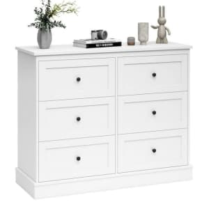 Homfa 6-Drawer Double Dresser for $152 Homfa 6-Drawer Double Dresser for $152