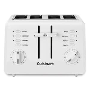 Cuisinart 4-Slice Compact Plastic Toaster for $40