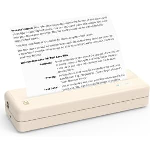 Mixfeer Portable Thermal Inkless Printer for $70