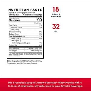 Jarrow Formulas Whey Protein, All Natural 908 GM (Pack of 2) for $49