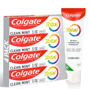 Colgate Total Clean Toothpaste 4-Pack for $9.18 via Sub & Save
