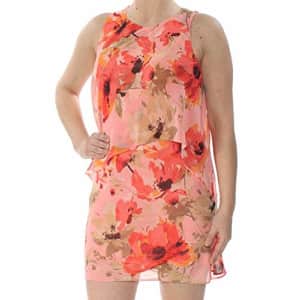 Lauren Ralph Lauren Lauren by Ralph Lauren Women's Dress Shift Floral Print Pink 4 for $76