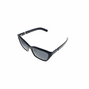 Prada PR 14XS 1AB5S0 Black Plastic Cat-Eye Sunglasses Grey Lens for $306