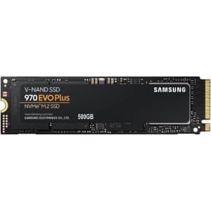 Samsung 970 EVO Plus 500GB M.2 NVMe Internal SSD for $30
