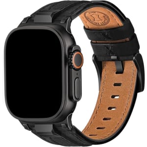 Wristitani 28mm Replacement Leather Band for Apple Watch for $10
