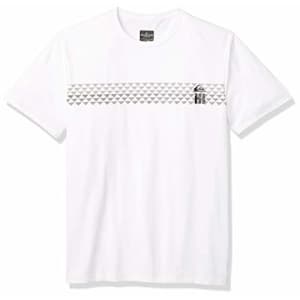 Quiksilver Men's Hawaii Seasons SS Short Sleeve Rashguard SURF Shirt, White, M for $37