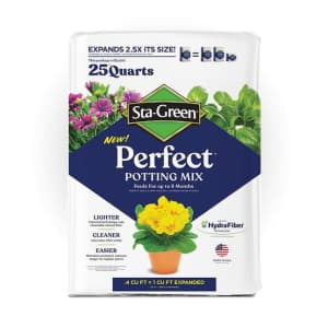 Sta-Green Perfect Potting Mix 25-Quart Potting Soil Mix for $5 Sta-Green Perfect Potting Mix 25-Quart Potting Soil Mix for $5