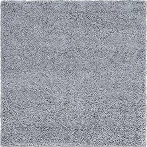 Unique Loom Solo Solid Shag Collection Area Modern Plush Rug Lush & Soft, 5' 0 x 5' 0 Square, Cloud for $59 Unique Loom Solo Solid Shag Collection Area Modern Plush Rug Lush & Soft, 5' 0 x 5' 0 Square, Cloud for $59
