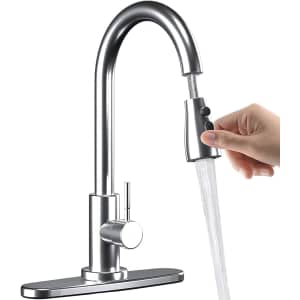 Susbie Kitchen Faucet with Pull Down Sprayer for $20