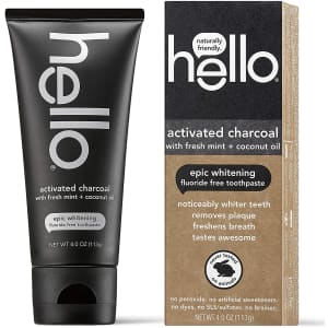 Hello Oral Care Activated Charcoal Toothpaste for $6