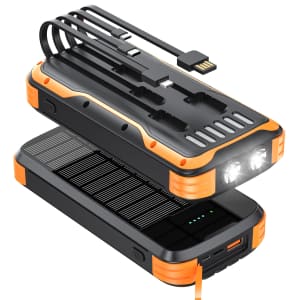 Minrise 40,000mAh Solar Power Bank Charger for $20 w/ Prime