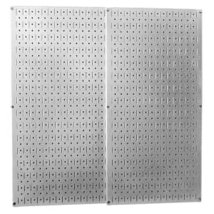 Wall Control 32x16" Galvanized Steel Pegboard Rack 2-Pack for $35 Wall Control 32x16" Galvanized Steel Pegboard Rack 2-Pack for $35