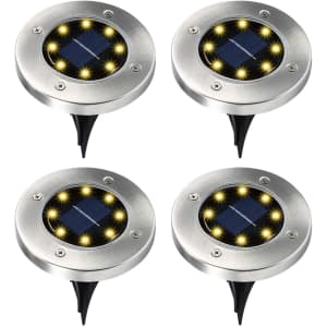 Elfeland Solar Ground Lights 4-Pack for $9 Elfeland Solar Ground Lights 4-Pack for $9
