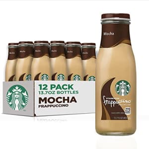 Starbucks Frappuccino Coffee Drink, Mocha, 13.7 fl oz Bottles (12 Pack) for $28