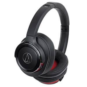 Audio-Technica ATH-WS660BTBRD Solid Bass Bluetooth Wireless Over-Ear Headphones with Built-In Mic & for $85 Audio-Technica ATH-WS660BTBRD Solid Bass Bluetooth Wireless Over-Ear Headphones with Built-In Mic & for $85