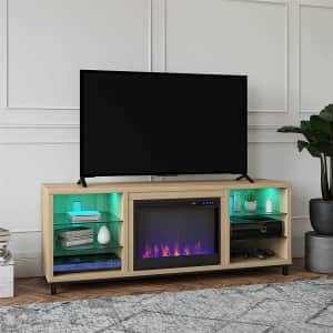 Ameriwood Home Lumina Deluxe Fireplace TV Stand for $380