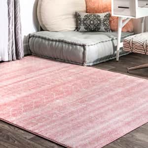 nuLOOM Moroccan Blythe Area Rug, 4' x 6' Oval, Pink for $54