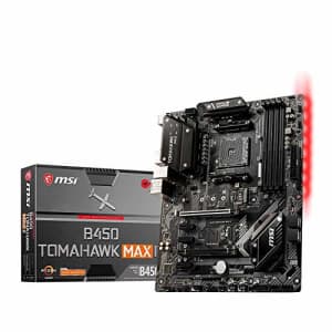 MSI B450 TOMAHAWK MAX II Gaming Motherboard (AMD Ryzen 3000 3rd gen ryzen AM4, DDR4, M.2, USB 3.2 for $173
