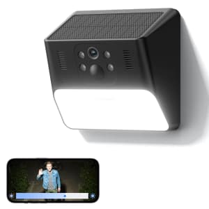 Cinnado 2K Solar Wall Light Camera for $20 w/ Prime