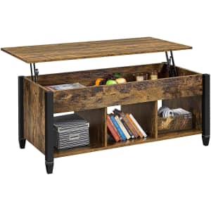 Yaheetech Rustic Lift Top Coffee Table for $80