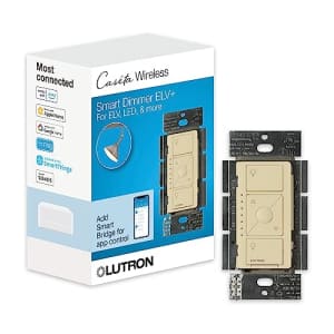 Lutron Caseta Smart Dimmer Switch for ELV+ Bulbs, 250W LED, PD-5NE-IV, Ivory for $120 Lutron Caseta Smart Dimmer Switch for ELV+ Bulbs, 250W LED, PD-5NE-IV, Ivory for $120