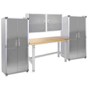Seville UltraHD 5-Piece Garage Cabinet Set w/ Adjustable Workbench for $600