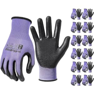 Manusage Nitrile and Fabric 3D Stretch Work Gloves 12-Pairs From $10