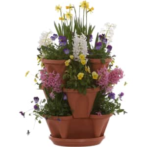 Nancy Janes Stacking Planters 12" Terracotta Planter for $27