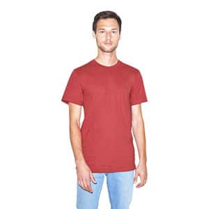 American Apparel Men's Organic Fine Jersey Short Sleeve T-Shirt, Radish, Large for $20