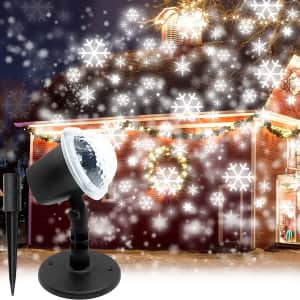 Gdkes Outdoor LED Christmas Snowflake Projector for $26
