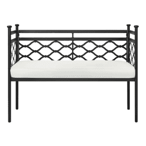 Home Decorators Collection Wakefield Aluminum and Steel Outdoor Bench for $101 Home Decorators Collection Wakefield Aluminum and Steel Outdoor Bench for $101