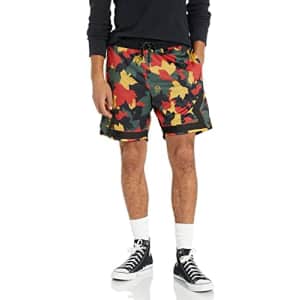 LRG Lifted Research Group Men's Shorts, Maple Multicolor, Medium for $44