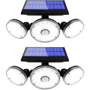 Yomisga Wireless Motion Sensor Security Light 2-Pack for $25 Yomisga Wireless Motion Sensor Security Light 2-Pack for $25