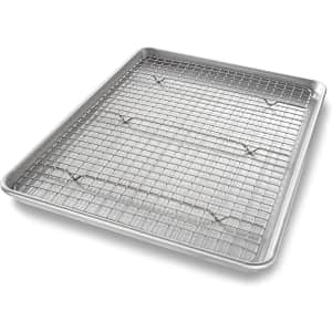 USA Pan Half Sheet Baking Pan w/ Bakeable Nonstick Cooling Rack for $25 USA Pan Half Sheet Baking Pan w/ Bakeable Nonstick Cooling Rack for $25
