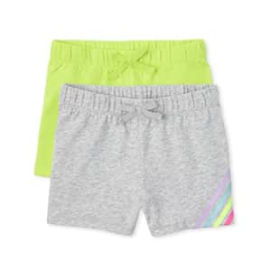 The Children's Place 2 Pack Girls Pull On Fashion Shorts, NEON Sweet Lime 2-Pack, Medium (7/8) for $6 The Children's Place 2 Pack Girls Pull On Fashion Shorts, NEON Sweet Lime 2-Pack, Medium (7/8) for $6