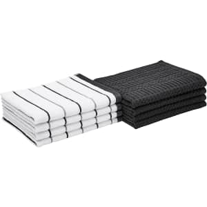 Amazon Basics 26x16" Dish Towel 8-Pack for $7